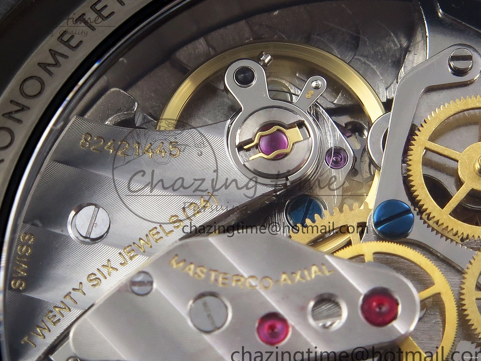 0307 Speedmaster Black Benom PVD Moon RMF Best Edition on PVD Bracelet Lemania HW WrinkleFree 7727